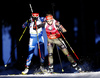 Franziska Hildebrand of Germany skiing in the Women pursuit race of IBU Biathlon World Cup in Pokljuka, Slovenia. Women pursuit race of IBU Biathlon World cup was held on Saturday, 19th of December 2015 in Pokljuka, Slovenia.
