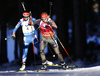 Franziska Hildebrand of Germany skiing in the Women pursuit race of IBU Biathlon World Cup in Pokljuka, Slovenia. Women pursuit race of IBU Biathlon World cup was held on Saturday, 19th of December 2015 in Pokljuka, Slovenia.
