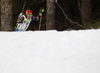 Laura Dahlmeier of Germany skiing in the Women pursuit race of IBU Biathlon World Cup in Pokljuka, Slovenia. Women pursuit race of IBU Biathlon World cup was held on Saturday, 19th of December 2015 in Pokljuka, Slovenia.
