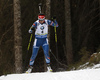 Veronika Vitkova of Czech skiing in the Women pursuit race of IBU Biathlon World Cup in Pokljuka, Slovenia. Women pursuit race of IBU Biathlon World cup was held on Saturday, 19th of December 2015 in Pokljuka, Slovenia.
