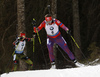 Susan Dunklee of USA skiing in the Women pursuit race of IBU Biathlon World Cup in Pokljuka, Slovenia. Women pursuit race of IBU Biathlon World cup was held on Saturday, 19th of December 2015 in Pokljuka, Slovenia.
