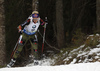 Miriam Goessner of Germany skiing in the Women pursuit race of IBU Biathlon World Cup in Pokljuka, Slovenia. Women pursuit race of IBU Biathlon World cup was held on Saturday, 19th of December 2015 in Pokljuka, Slovenia.
