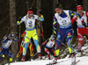 Teja Gregorin of Slovenia skiing in the Women pursuit race of IBU Biathlon World Cup in Pokljuka, Slovenia. Women pursuit race of IBU Biathlon World cup was held on Saturday, 19th of December 2015 in Pokljuka, Slovenia.
