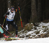 Aita Gasparin of Switzerland skiing in the Women pursuit race of IBU Biathlon World Cup in Pokljuka, Slovenia. Women pursuit race of IBU Biathlon World cup was held on Saturday, 19th of December 2015 in Pokljuka, Slovenia.
