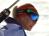 Mari Laukkanen of Finland in finish area of the Women pursuit race  of IBU Biathlon World Cup in Pokljuka, Slovenia. Women pursuit race of IBU Biathlon World cup was held on Saturday, 19th of December 2015 in Pokljuka, Slovenia.

