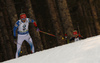 Kaisa Makarainen of Finland skiing during the Women pursuit race of IBU Biathlon World Cup in Pokljuka, Slovenia. Women pursuit race of IBU Biathlon World cup was held on Saturday, 19th of December 2015 in Pokljuka, Slovenia.
