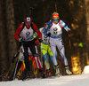 Mari Laukkanen of Finland skiing during the Women pursuit race of IBU Biathlon World Cup in Pokljuka, Slovenia. Women pursuit race of IBU Biathlon World cup was held on Saturday, 19th of December 2015 in Pokljuka, Slovenia.
