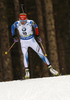 Kaisa Makarainen of Finland skiing during the Women pursuit race of IBU Biathlon World Cup in Pokljuka, Slovenia. Women pursuit race of IBU Biathlon World cup was held on Saturday, 19th of December 2015 in Pokljuka, Slovenia.
