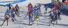 Biathletes on start of the Men mass start race of IBU Biathlon World Cup in Pokljuka, Slovenia. Men mass start race of IBU Biathlon World cup was held on Sunday, 20th of December 2015 in Pokljuka, Slovenia.
