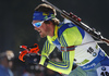 Fredrik Lindstroem of Sweden leaving shooting range after last shooting in the Men mass start race of IBU Biathlon World Cup in Pokljuka, Slovenia. Men mass start race of IBU Biathlon World cup was held on Sunday, 20th of December 2015 in Pokljuka, Slovenia.
