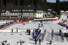 Biathletes on start of the Men mass start race of IBU Biathlon World Cup in Pokljuka, Slovenia. Men mass start race of IBU Biathlon World cup was held on Sunday, 20th of December 2015 in Pokljuka, Slovenia.
