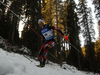 Julian Eberhard of Austria skiing in the Men mass start race of IBU Biathlon World Cup in Pokljuka, Slovenia. Men mass start race of IBU Biathlon World cup was held on Sunday, 20th of December 2015 in Pokljuka, Slovenia.
