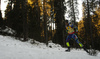 Martin Fourcade of France skiing in the Men mass start race of IBU Biathlon World Cup in Pokljuka, Slovenia. Men mass start race of IBU Biathlon World cup was held on Sunday, 20th of December 2015 in Pokljuka, Slovenia.
