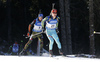 Dmytro Pidruchnyi of Ukraine skiing in the Men mass start race of IBU Biathlon World Cup in Pokljuka, Slovenia. Men mass start race of IBU Biathlon World cup was held on Sunday, 20th of December 2015 in Pokljuka, Slovenia.
