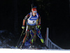Benedikt Doll of Germany skiing in the Men mass start race of IBU Biathlon World Cup in Pokljuka, Slovenia. Men mass start race of IBU Biathlon World cup was held on Sunday, 20th of December 2015 in Pokljuka, Slovenia.
