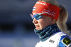 Kaisa Makarainen of Finland during zeroing before start of the Women mass start race of IBU Biathlon World Cup in Pokljuka, Slovenia. Women mass start race of IBU Biathlon World cup was held on Sunday, 20th of December 2015 in Pokljuka, Slovenia.
