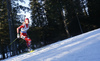 Hilde Fenne of Norway skiing in the Women mass start race of IBU Biathlon World Cup in Pokljuka, Slovenia. Women mass start race of IBU Biathlon World cup was held on Sunday, 20th of December 2015 in Pokljuka, Slovenia.
