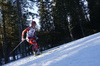 Tiril Eckhoff of Norway skiing in the Women mass start race of IBU Biathlon World Cup in Pokljuka, Slovenia. Women mass start race of IBU Biathlon World cup was held on Sunday, 20th of December 2015 in Pokljuka, Slovenia.
