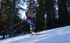 Marie Dorin Habert of France skiing in the Women mass start race of IBU Biathlon World Cup in Pokljuka, Slovenia. Women mass start race of IBU Biathlon World cup was held on Sunday, 20th of December 2015 in Pokljuka, Slovenia.
