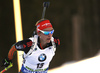 Vanessa Hinz of Germany skiing in the Women mass start race of IBU Biathlon World Cup in Pokljuka, Slovenia. Women mass start race of IBU Biathlon World cup was held on Sunday, 20th of December 2015 in Pokljuka, Slovenia.
