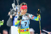 Teja Gregorin (Slovenia) during the IBU Biathlon World Cup at Veltins Arena in Gelsenkirchen, Germany on 2015/12/28.
