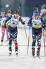 Dorothea Wierer (Italy) und Lukas Hofer (Italy) during the IBU Biathlon World Cup at Veltins Arena in Gelsenkirchen, Germany on 2015/12/28.
