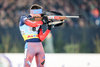 Evgeniy Garanichev (Russia) during the IBU Biathlon World Cup at Veltins Arena in Gelsenkirchen, Germany on 2015/12/28.
