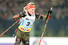 Franziska Hildebrand (Germany) during the IBU Biathlon World Cup at Veltins Arena in Gelsenkirchen, Germany on 2015/12/28.
