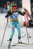 Valentina Semerenko (Ukraine) during the IBU Biathlon World Cup at Veltins Arena in Gelsenkirchen, Germany on 2015/12/28.
