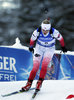 Krystyna Guzik during women 15 km individual of Rubolding BMW IBU Biathlon World Cup at the Biathlonarena in Ruhpolding, Germany on 2016/01/14. 
