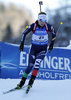 Federica Sanfilippo during women 15 km individual of Rubolding BMW IBU Biathlon World Cup at the Biathlonarena in Ruhpolding, Germany on 2016/01/14. 
