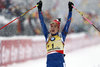 Winner Gabriela Soukalova during Women 12,5 km Mass Start of Ruhpolding BMW IBU Biathlon World Cup at the Biathlonarena in Ruhpolding, Germany on 2016/01/16.
