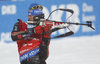 Winner Erik Lesser during men 15 km Mass Start of Ruhpolding BMW IBU Biathlon World Cup at the Biathlonarena in Ruhpolding, Germany on 2016/01/16.
