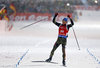 Winner Erik Lesser during men 15 km Mass Start of Ruhpolding BMW IBU Biathlon World Cup at the Biathlonarena in Ruhpolding, Germany on 2016/01/16.
