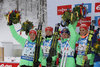 Laura Dahlmeier, Maren Hammerschmidt, Miriam Goessner und Karolin Horchler during Ladies Relay of Rubolding BMW IBU Biathlon World Cup at the Biathlonarena in Ruhpolding, Germany on 2016/01/17.
