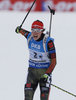 Laura Dahlmeier during Ladies Relay of Rubolding BMW IBU Biathlon World Cup at the Biathlonarena in Ruhpolding, Germany on 2016/01/17.
