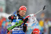 Laura Dahlmeier during Ladies Relay of Rubolding BMW IBU Biathlon World Cup at the Biathlonarena in Ruhpolding, Germany on 2016/01/17.
