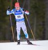 Tuomas Gronman of Finland during men sprint race of IBU Biathlon World Cup in Canmore, Alberta, Canada. Men sprint race of IBU Biathlon World cup was held in Canmore, Alberta, Canada, on Thursday, 4th of February 2016.
