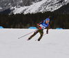 Simon Schempp of Germany during men sprint race of IBU Biathlon World Cup in Canmore, Alberta, Canada. Men sprint race of IBU Biathlon World cup was held in Canmore, Alberta, Canada, on Thursday, 4th of February 2016.
