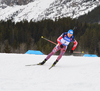 Anton Shipulin of Russia during men sprint race of IBU Biathlon World Cup in Canmore, Alberta, Canada. Men sprint race of IBU Biathlon World cup was held in Canmore, Alberta, Canada, on Thursday, 4th of February 2016.
