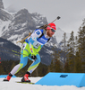 Klemen Bauer of Slovenia during men sprint race of IBU Biathlon World Cup in Canmore, Alberta, Canada. Men sprint race of IBU Biathlon World cup was held in Canmore, Alberta, Canada, on Thursday, 4th of February 2016.
