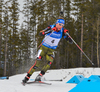 Simon Schempp of Germany during men sprint race of IBU Biathlon World Cup in Canmore, Alberta, Canada. Men sprint race of IBU Biathlon World cup was held in Canmore, Alberta, Canada, on Thursday, 4th of February 2016.
