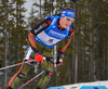 Simon Schempp of Germany during men sprint race of IBU Biathlon World Cup in Canmore, Alberta, Canada. Men sprint race of IBU Biathlon World cup was held in Canmore, Alberta, Canada, on Thursday, 4th of February 2016.
