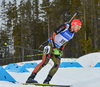 Arnd Peiffer of Germany during men sprint race of IBU Biathlon World Cup in Canmore, Alberta, Canada. Men sprint race of IBU Biathlon World cup was held in Canmore, Alberta, Canada, on Thursday, 4th of February 2016.
