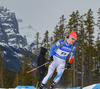 Tuomas Gronman of Finland during men sprint race of IBU Biathlon World Cup in Canmore, Alberta, Canada. Men sprint race of IBU Biathlon World cup was held in Canmore, Alberta, Canada, on Thursday, 4th of February 2016.
