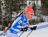 Tuomas Gronman of Finland during men sprint race of IBU Biathlon World Cup in Canmore, Alberta, Canada. Men sprint race of IBU Biathlon World cup was held in Canmore, Alberta, Canada, on Thursday, 4th of February 2016.
