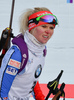 Mari Laukkanen of  Finland during women sprint race of IBU Biathlon World Cup in Canmore, Alberta, Canada. Men sprint race of IBU Biathlon World cup was held in Canmore, Alberta, Canada, on Friday, 5th of February 2016.
