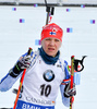 Kaisa Makarainen of Finland during women sprint race of IBU Biathlon World Cup in Canmore, Alberta, Canada. Men sprint race of IBU Biathlon World cup was held in Canmore, Alberta, Canada, on Friday, 5th of February 2016.
