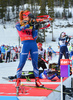 Gabriela Soukalova of the Czech Republic during women sprint race of IBU Biathlon World Cup in Canmore, Alberta, Canada. Men sprint race of IBU Biathlon World cup was held in Canmore, Alberta, Canada, on Friday, 5th of February 2016.
