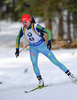 Olena Pidhrushna of Ukraine during women sprint race of IBU Biathlon World Cup in Canmore, Alberta, Canada. Men sprint race of IBU Biathlon World cup was held in Canmore, Alberta, Canada, on Friday, 5th of February 2016.
